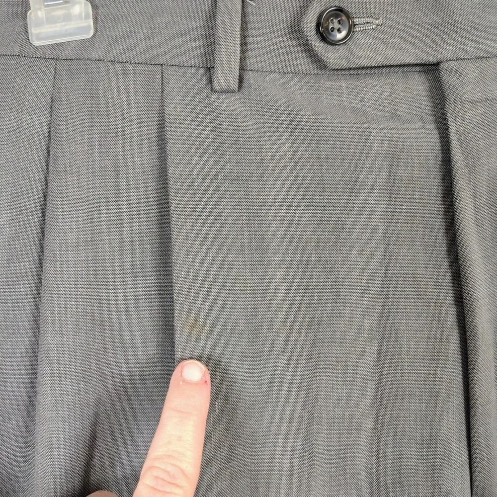Lauren Ralph Lauren Mens 38x32 Pleated Dress Pants Brown Preppy old money